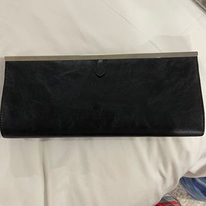 Chinese laundry leather clutch